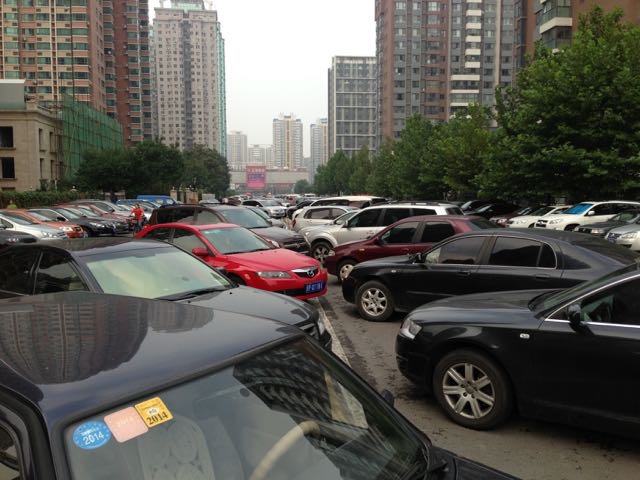 中国違法駐車